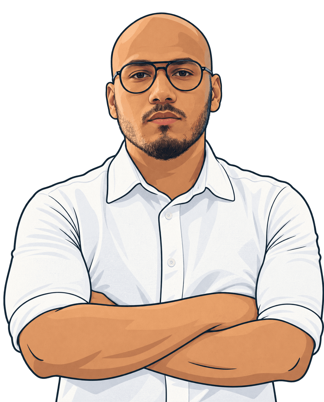 Portrait illustré de Salaheddine Elfatimi